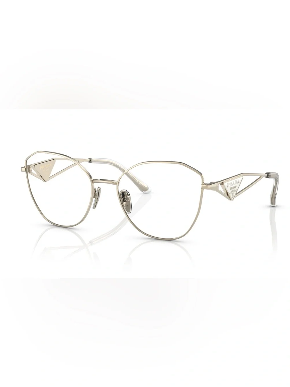 Prada - eyeglass frames - PR 52ZV - pale gold